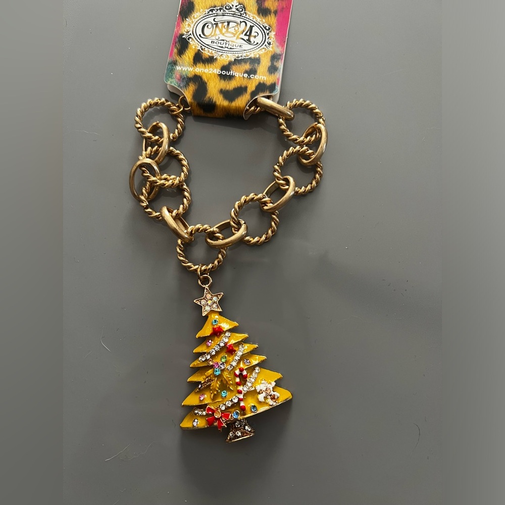 Gypsy South Christmas Tree Charm Bracelet